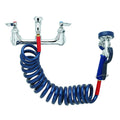 PetLift Wall Mount Faucet on 8 Inch Center with Coil Hose and Sprayer - PFWH.COM